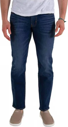 Silver Jeans Co Slim Fit Tapered Leg Jeans In Medium Wash