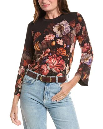 Johnny Was Petite The Janie Favorite Flare Sleeve Crewneck Top