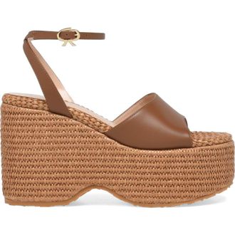 Gianvito Rossi Thalia Sandal in Brown Leather at Nordstrom, Size 38.5