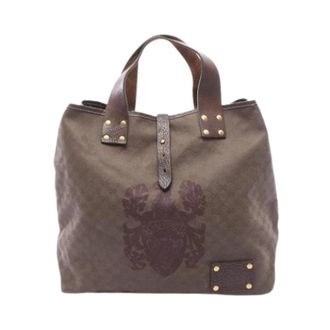 Gucci Pre-owned Vintage Tote Bag - Heren - Vintage Shopper - Bruin - ONE Size - Leer - Vintage