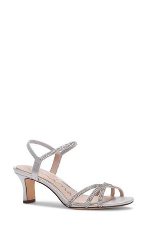 Nina Benarda Ankle Strap Sandal in Silver at Nordstrom, Size 7.5