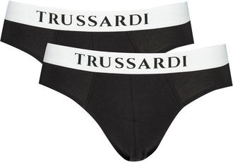 Trussardi Mens 2pack Briefs - Black Cotton - Size X-Large