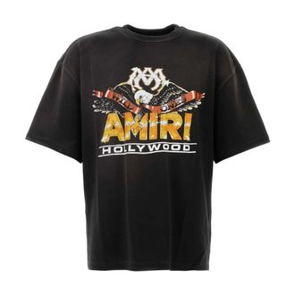 Amiri T-Shirts, male, Black, Size: 2XL Oversize Cotton T-Shirt
