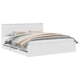 vidaXL Estructura De Cama Con Caj&oacute;n 180 X 200 Cm Madera Ingenieril Vidaxl