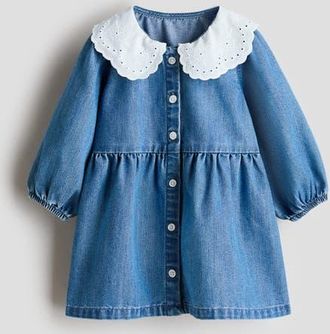 H&M Shirt Dress in Denim Blue at Nordstrom, Size 12M