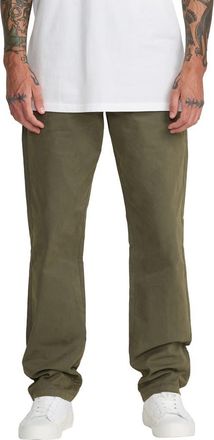 Rvca Weekend Washed Chino Pants in Fatigue at Nordstrom, Size 28