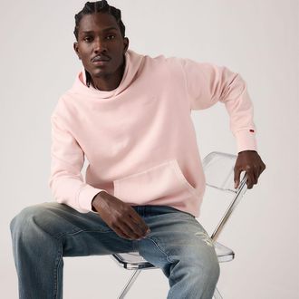 Levi's Authentic Hoodie - Mens - 2XL - Pink / Garment Dye Au Naturel