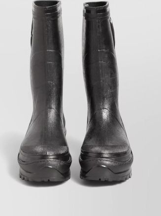 Dolce & Gabbana metallic pull on rain boots