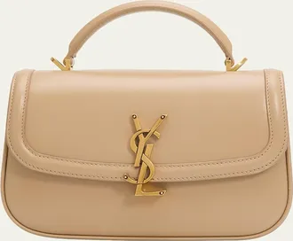 Saint Laurent Solferino Mini YSL Leather Top-Handle Bag