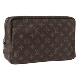 Louis Vuitton Pre-owned Bags, female, Brown, Size: ONE SIZE Pre-owned Monogram Canvas Clutch Bag
