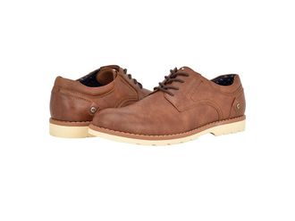 Tommy Hilfiger Nemoza Mens Lace Up Wing Tip Shoes Medium Brown : 9.5 M, Leather