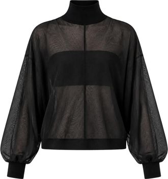Meimeij M6Fz 72 Trui - Dames - Longsleeves - Zwart - M - Katoen - Tops