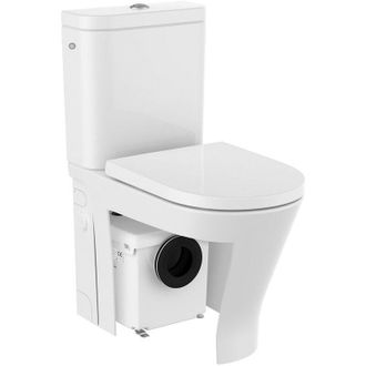 Roca Roca - Inodoro Completo Compacto Con Triturador Sanitario Round D-trit The Gap
