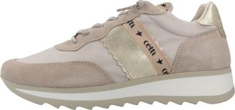 Cetti C848Sra V26 Deportivo Ante Mesh - Dames - Sneakers - Beige - 39 EU - Leer - Schoenen