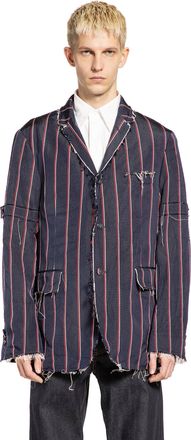 Thom Browne Stripe Mogador Blazer