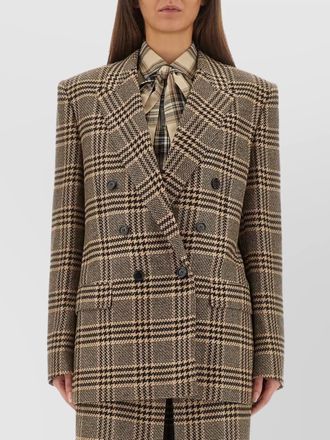 Saint Laurent silk cashmere double-breasted blazer