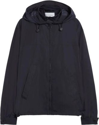 Trussardi Lichte Herenjas Zacht Nylon - Heren - Zomerjassen - Blauw - S - Nylon - Jassen