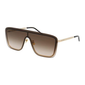 Saint Laurent 364 Mask - unisex - Saint Laurent - Sunglasses - Brown - ONE SIZE - Accessories
