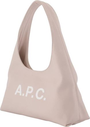 A.P.C. Womens Baby Ninon Shoulder Bag Beige Synthetic