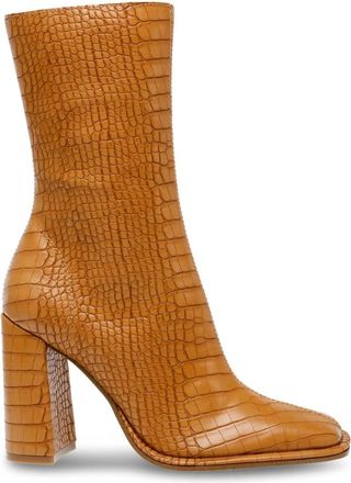 Steve Madden Schoenen, Dames, Beige, 40 EU, Leer, Heeled Boots