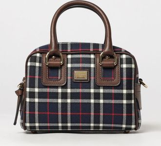 Dolce & Gabbana Borsa Lilly da bambina in canvas tartan con dettagli in pelle