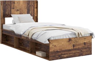 vidaXL Estructura De Cama Con Almacenamiento Y Cabecero Vidaxl