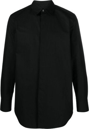 Jil Sander long-sleeve shirt - men - Cotton - 38 - Black