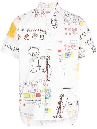Junya Watanabe Camicia con stampa grafica - Bianco