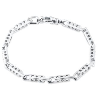 Pompeii3 Mens Link 14k Gold (26gram) or Platinum (42gram) 4mm Bracelet 8.75