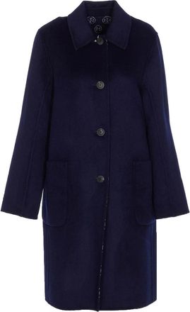 Tory Burch Blue Reversible Coat