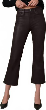 Joe's Callie Cropped Bootcut Pants In Dark Chocolate
