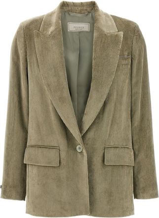 PESERICO Ribbed Velvet Blazer