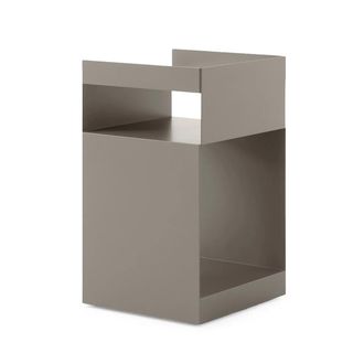 &tradition Rotate Beistelltisch SC73, 59 x 35 cm, Stahl, grau-beige (Exklusive Edition)