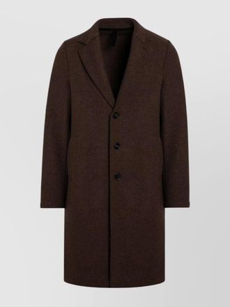 Harris Wharf London single breasted coat in virgin wool