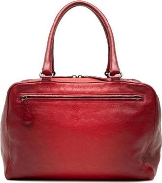 Bottega Veneta Pre-owned Brera Handtas - Dames - Vintage Handtas - Rood - ONE Size - Leer - Vintage