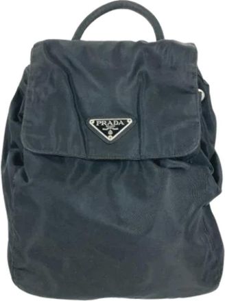 Prada Pre-owned Fabric prada-bags - Dames - Vintage Rugzakken - Zwart - ONE Size - Vintage