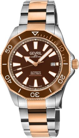 Gevril Group Pier 90 Automatic Brown Dial Mens Watch 49104.1