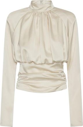Rotate Long Sleeve Tops - Dames - Longsleeves - Beige - M - Tops