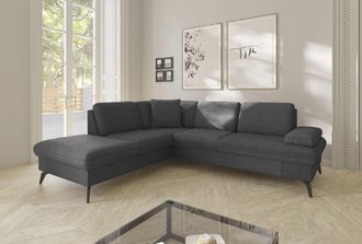 Sit&more Ecksofa »Morris Jubi L-Form, B: 238 cm« mit Armteilfunktion & 1 Zierkissen, optional Bettfunktion