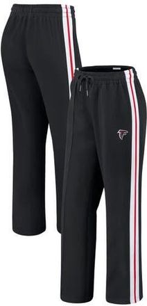 WEAR by Erin Andrews Womens WEAR by Erin Andrews Black Atlanta Falcons Color-Block Straight Leg Pants at Nordstrom, Size Xx-Large