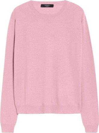 Max Mara Rondgebreide trui - Dames - Ronde hals truien - Roze - XS - Wol - Truien & Vesten