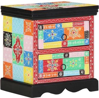 vidaXL Armario De Noche Con Caj&oacute;n Multicolor 40 X 35 X 45 Cm Vidaxl