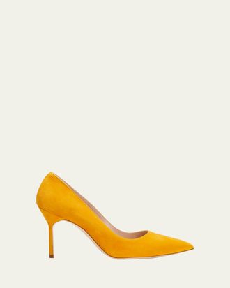 Manolo Blahnik BB 90mm Classic Suede Pumps
