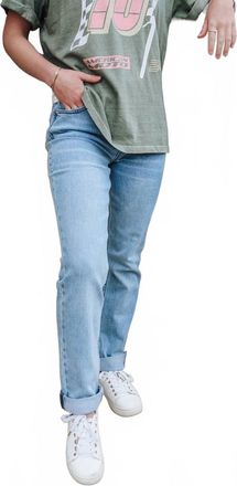 Dear John Denim Blaire Mid Rise Slim Straight Jeans In Havasu Falls