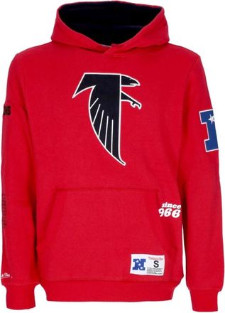Mitchell & Ness Atlanta Falcons NFL Hoodie - Heren - Hoodies - Rood - M - Katoen - Hoodies & sweatvesten