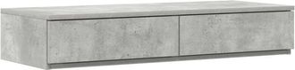 vidaXL Vidaxl - Cajones de cama con cajón Gris hormigón 80 x 36.5 x 16.5 cm