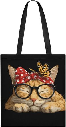 Generic Funny Cat Tote Bag for Women Men Shoulder Bags Purses Pouch Handbags