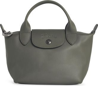 Longchamp Tasche mit tannenfarbenem Lear Xs Le Pliage Xtra-Griff