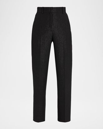 Akris Feryn Metallic Pinstripe Pants