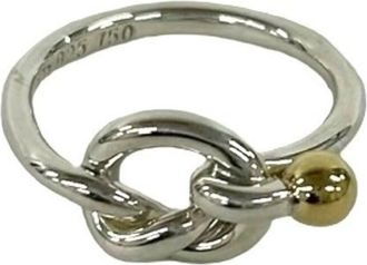Tiffany & Co. Gold Silver Band Ring (Pre-Owned)
